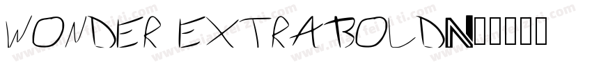Wonder Extrabold字体转换